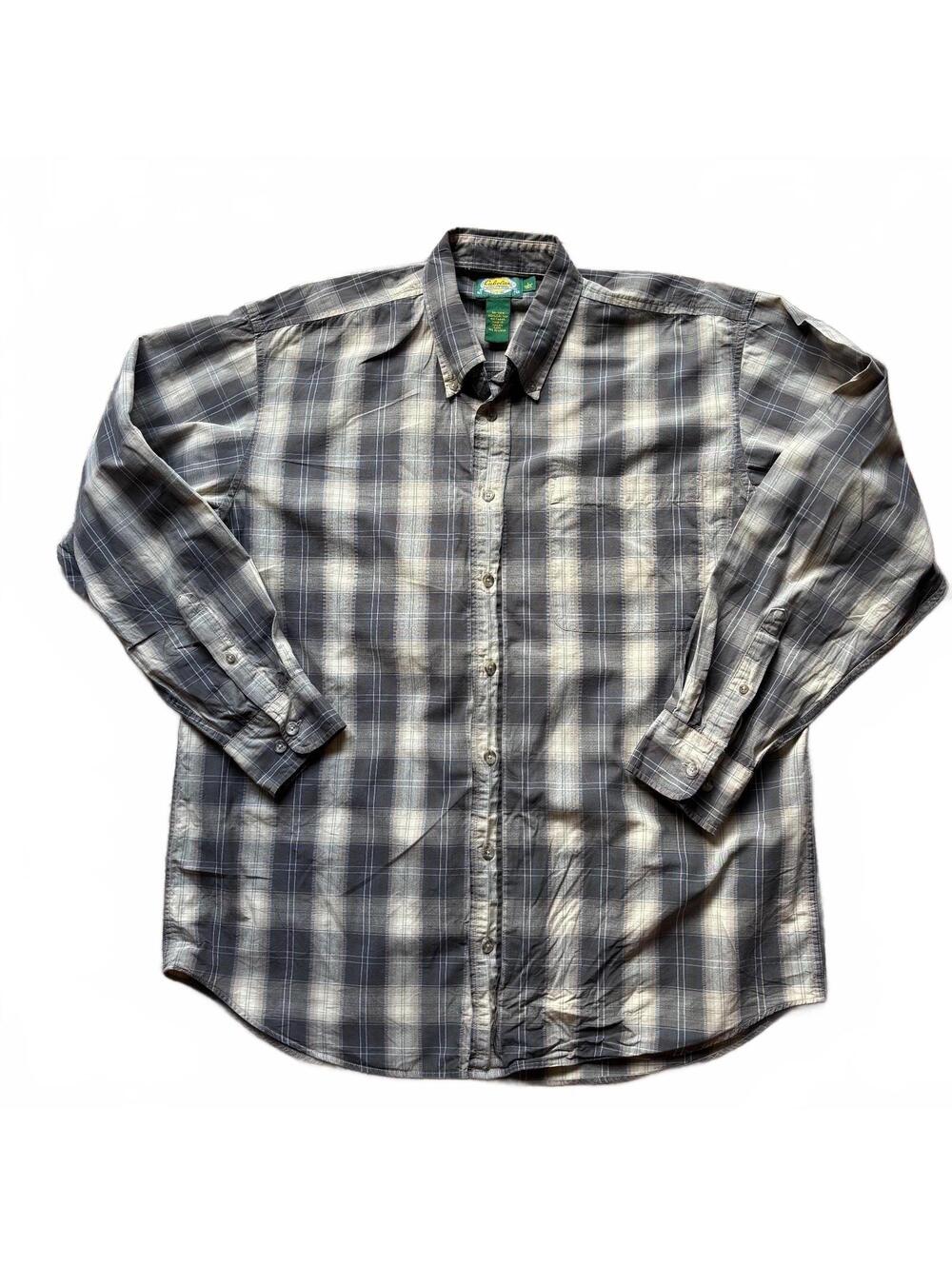 Vintage Cabela’s 100% cotton Plaid Shirt - Sz Large Tall